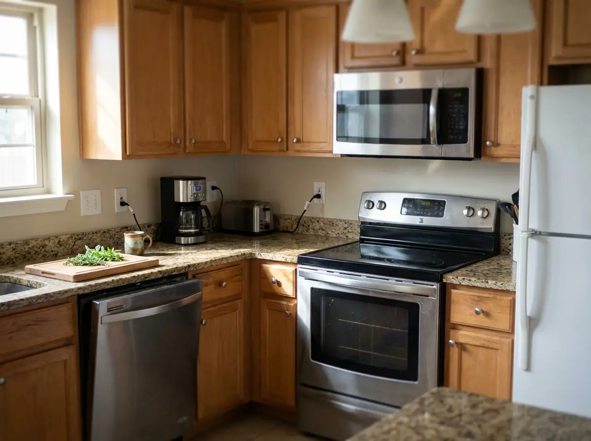 Kitchen countertop outlets and appliance wiring during a remodel