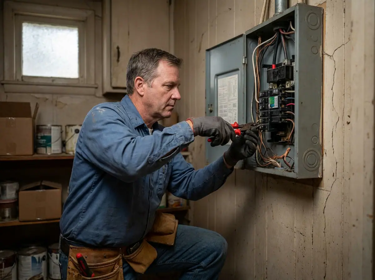 AFCI breakers installed in a residential electrical panel